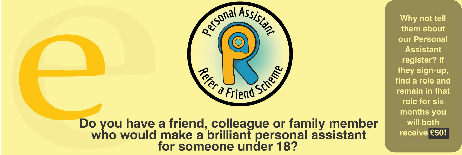 do you know a person who wants to be a personal assistant?